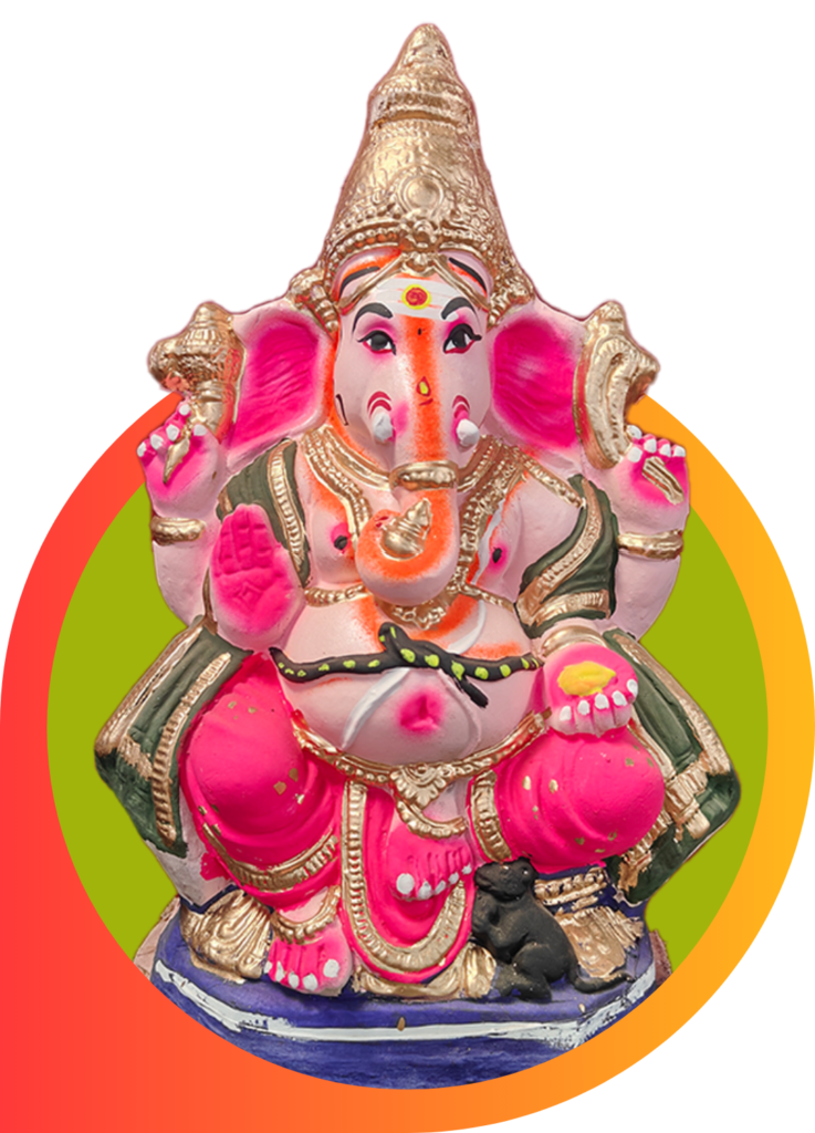 2.5 Feet Clay vinayagar